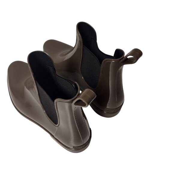 Comfortview: Ankle Rain Boots, Size 12W, Deep Olive Green - Picture 6 of 12